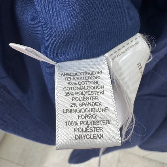 LOFT Royal Blue Textured Open-Front Blazer - Picture 3 of 4